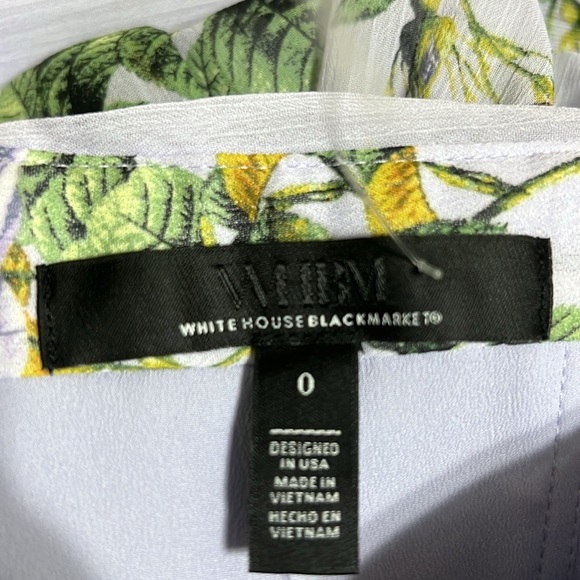 WHBM Floral Lavender strapless Maxi Dress women size 0 - Picture 7 of 11